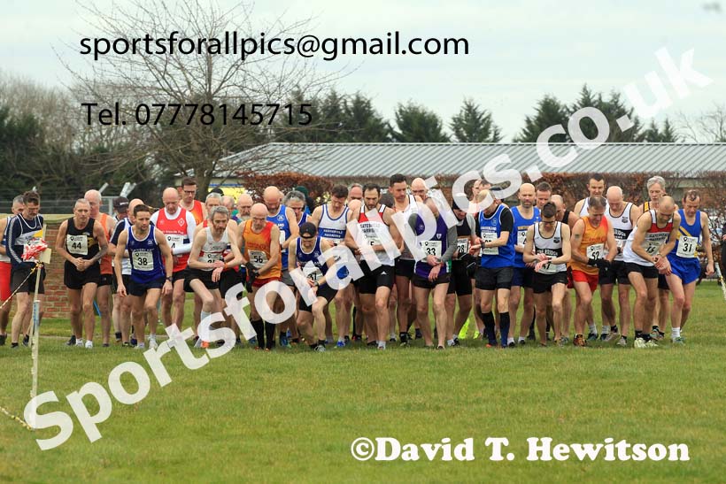 Mens 35 to 64 2023 NEMAA Cross Country, Croft Circuit, North Yorkshire. Photo: David T. Hewitson/Sports for All Pics